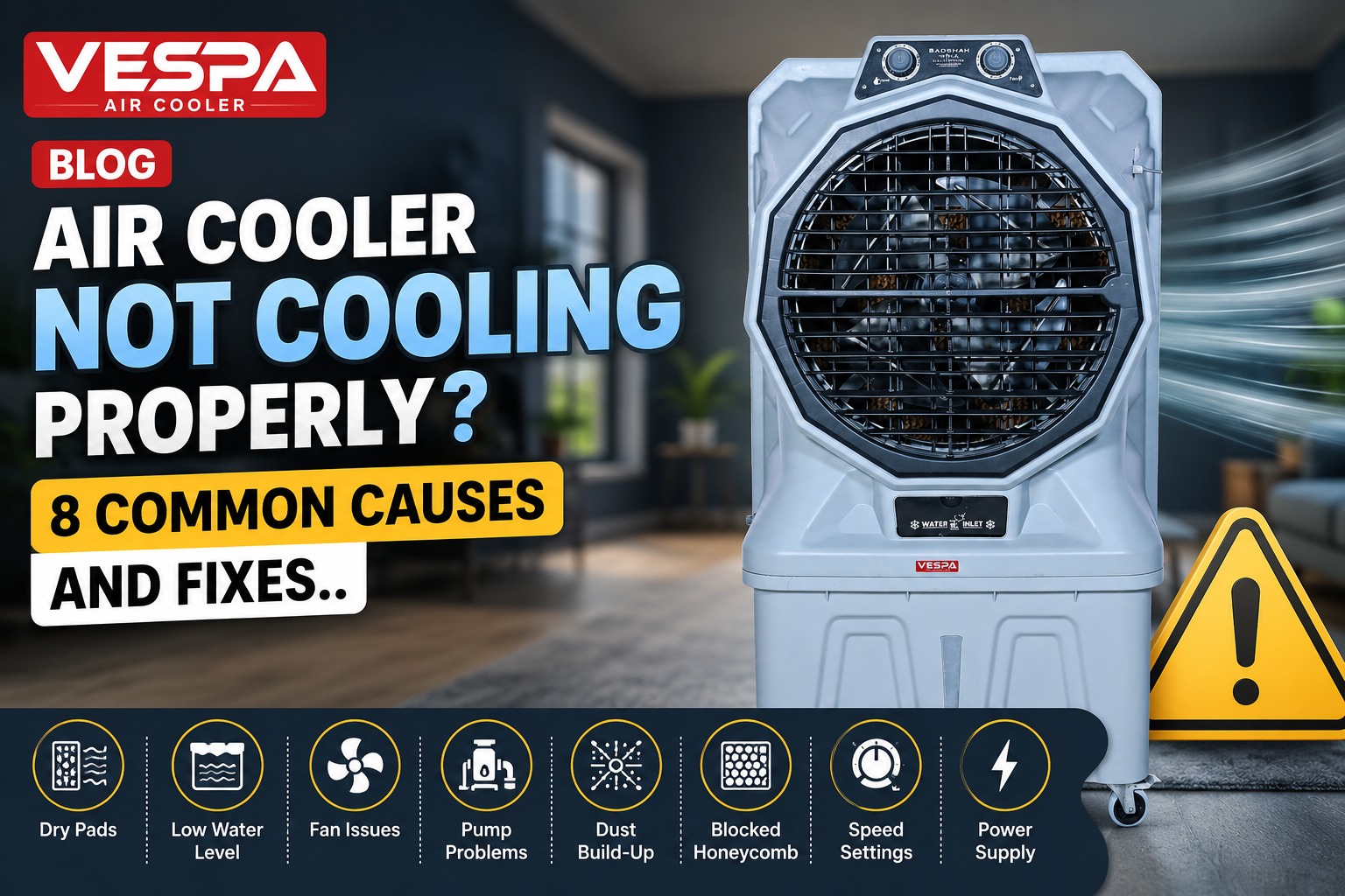 Air Cooler not cooling properly?8 Common Causes and Fixes